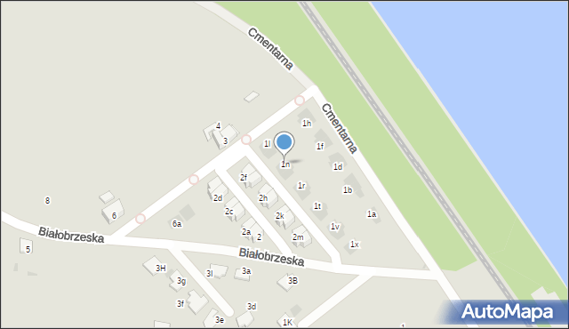 Mysłowice, Białobrzeska, 1n, mapa Mysłowice