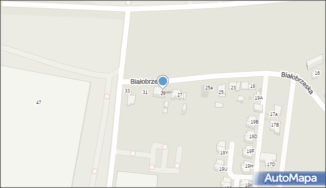 Mysłowice, Białobrzeska, 29, mapa Mysłowice
