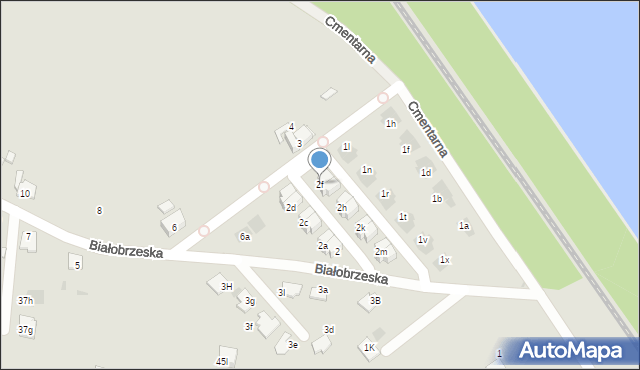 Mysłowice, Białobrzeska, 2f, mapa Mysłowice