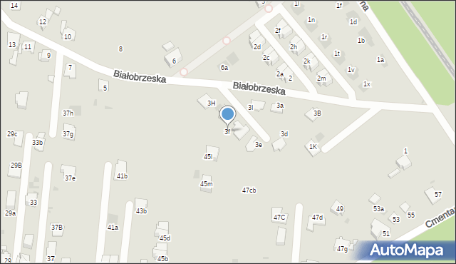 Mysłowice, Białobrzeska, 3f, mapa Mysłowice
