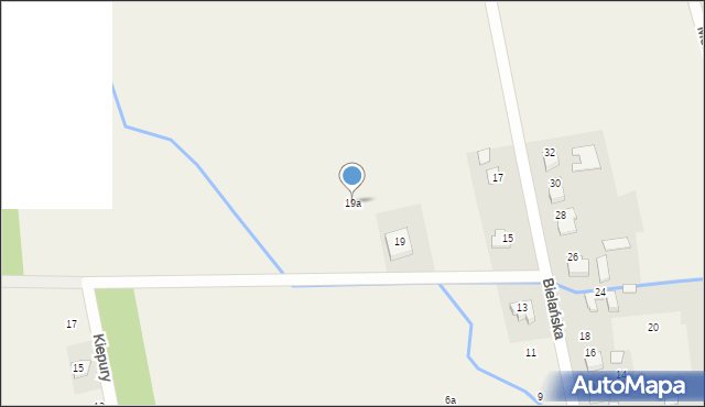 Nowa Wieś, Bielańska, 19a, mapa Nowa Wieś