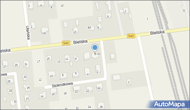 Nowe Proboszczewice, Bielska, 7, mapa Nowe Proboszczewice