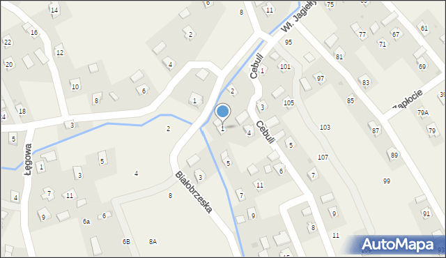 Odrzykoń, Białobrzeska, 1, mapa Odrzykoń