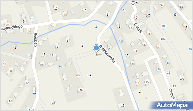 Odrzykoń, Białobrzeska, 8, mapa Odrzykoń