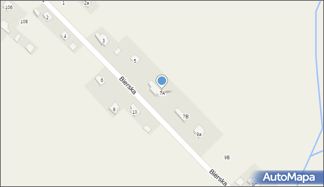 Odrzykoń, Bierska, 7A, mapa Odrzykoń
