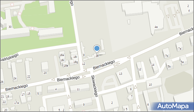 Opoczno, Biernackiego Edmunda, 18, mapa Opoczno