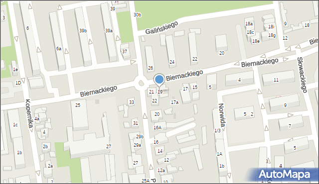 Opoczno, Biernackiego Edmunda, 19, mapa Opoczno