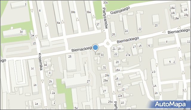 Opoczno, Biernackiego Edmunda, 23, mapa Opoczno