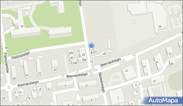 Opoczno, Biernackiego Edmunda, 9, mapa Opoczno