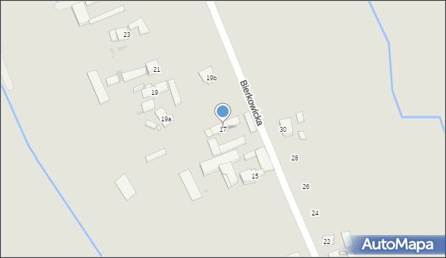 Opole, Bierkowicka, 17, mapa Opola