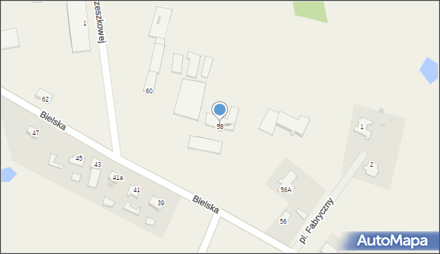 Orla, Bielska, 58, mapa Orla