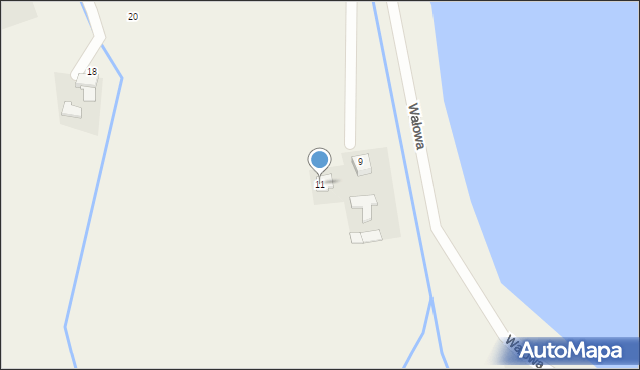 Osiek, Bielańska, 11, mapa Osiek