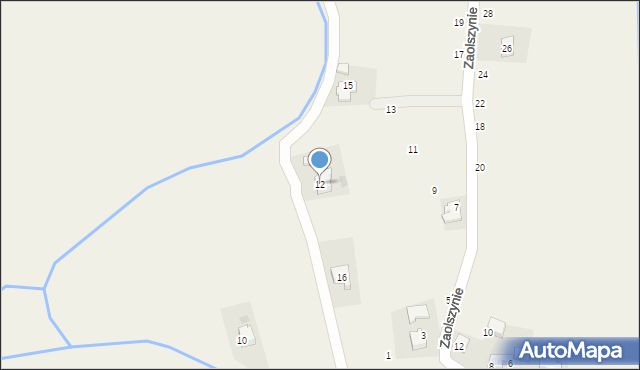 Osiek, Bielańska, 12, mapa Osiek