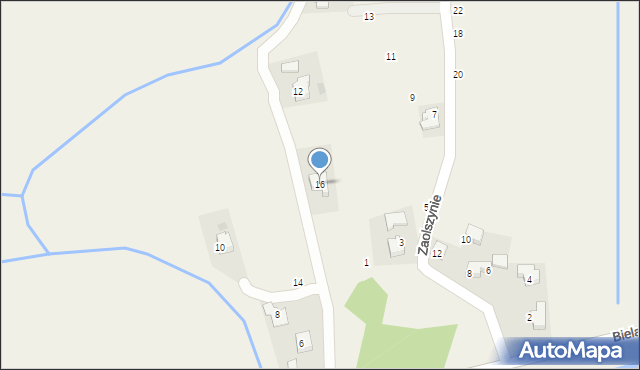 Osiek, Bielańska, 16, mapa Osiek