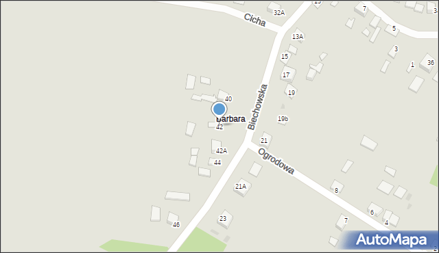 Pacanów, Biechowska, 42, mapa Pacanów