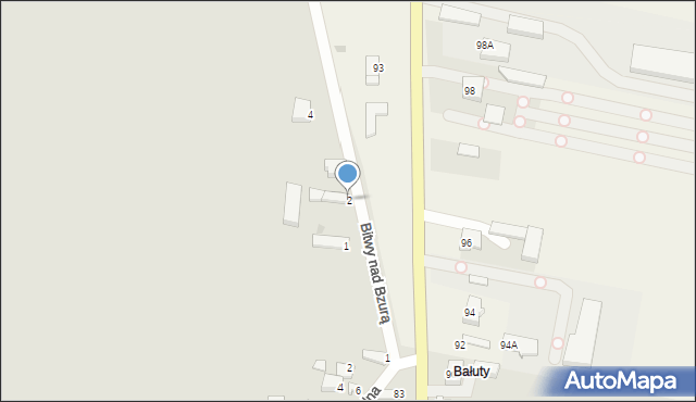 Piątek, Bitwy nad Bzurą, 2, mapa Piątek