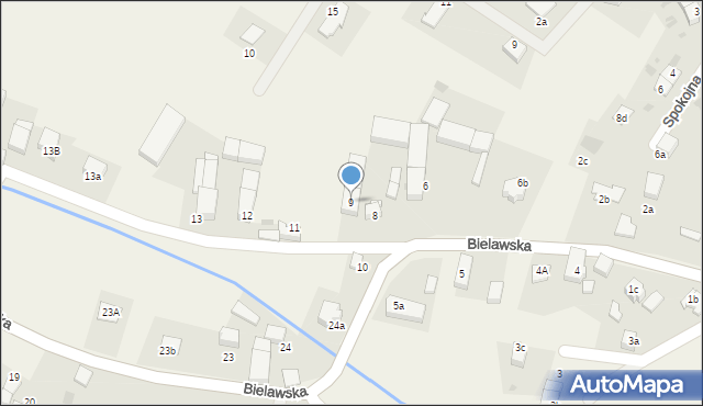 Piława Dolna, Bielawska, 9, mapa Piława Dolna