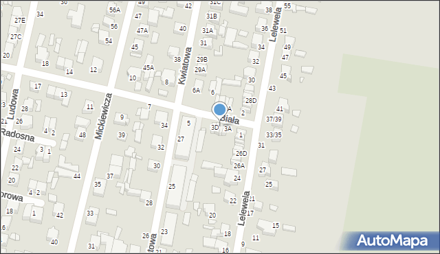 Piotrków Trybunalski, Biała, 3C, mapa Piotrków Trybunalski