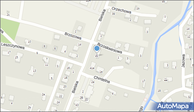 Pisarzowice, Bielska, 41, mapa Pisarzowice