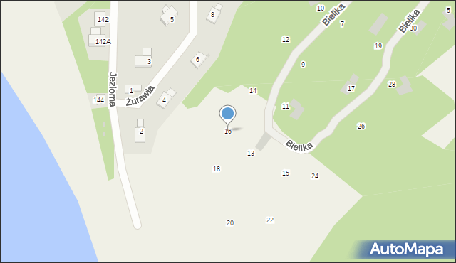 Pluski, Bielika, 16, mapa Pluski