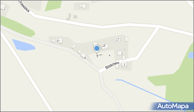 Podłęże, Biskowa, 6, mapa Podłęże