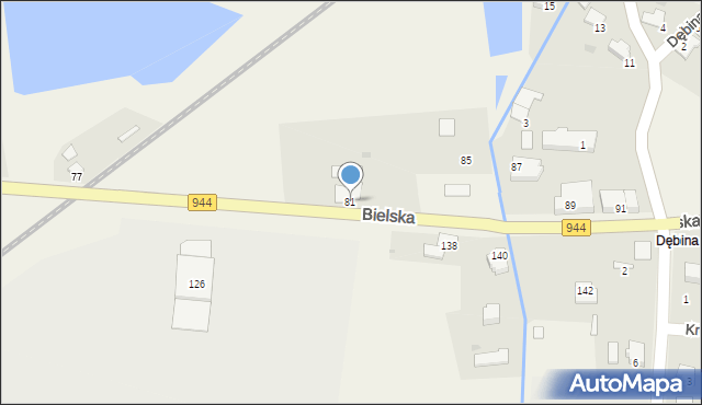 Pogórze, Bielska, 81, mapa Pogórze