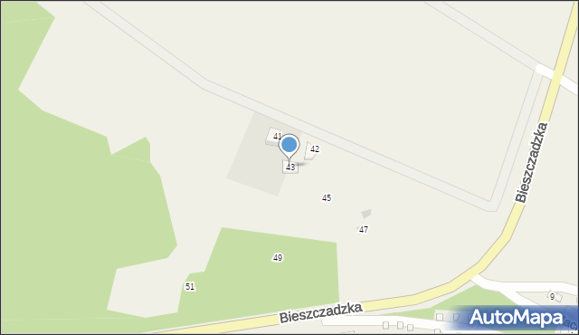 Polańczyk, Bieszczadzka, 43, mapa Polańczyk