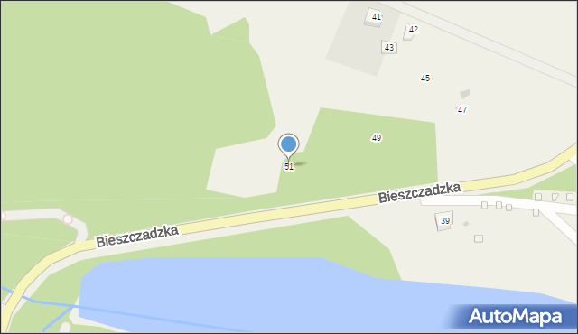 Polańczyk, Bieszczadzka, 51, mapa Polańczyk