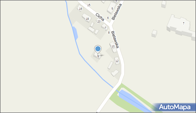 Poświętne, Bielawska, 9, mapa Poświętne