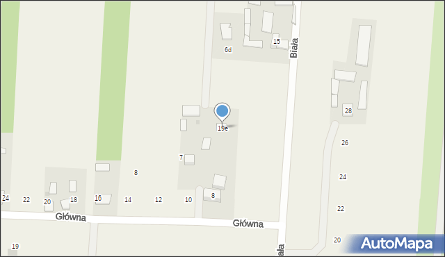 Powązki, Biała, 19e, mapa Powązki