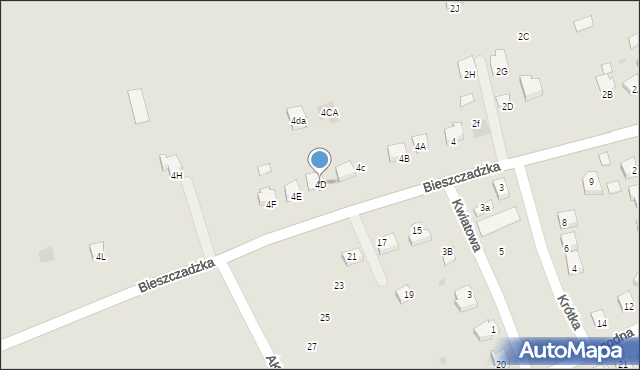 Pruchnik, Bieszczadzka, 4D, mapa Pruchnik