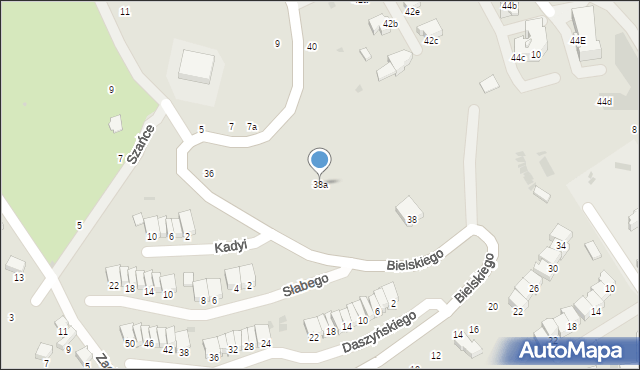 Przemyśl, Bielskiego Marcina, 38a, mapa Przemyśla