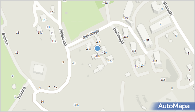 Przemyśl, Bielskiego Marcina, 42b, mapa Przemyśla