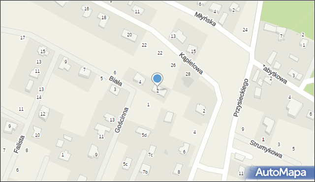 Przyłęki, Biała, 2, mapa Przyłęki