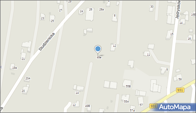 Pszczyna, Bieruńska, 49f, mapa Pszczyny