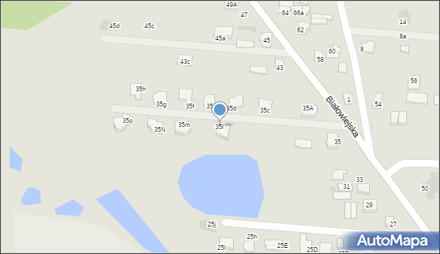 Pułtusk, Białowiejska, 35l, mapa Pułtusk