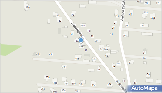 Pułtusk, Białowiejska, 49A, mapa Pułtusk