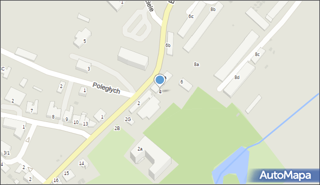 Radłów, Biskupska, 4, mapa Radłów