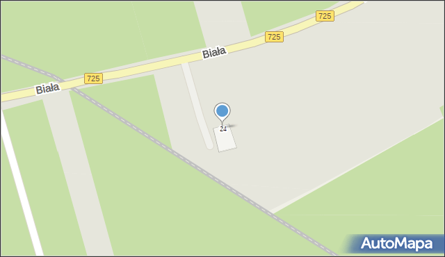 Rawa Mazowiecka, Biała, 24, mapa Rawa Mazowiecka