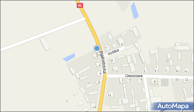 Ruda, Białostocka, 2, mapa Ruda