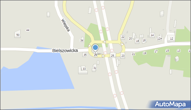 Ruda Śląska, Bielszowicka, 29, mapa Rudy Śląskiej