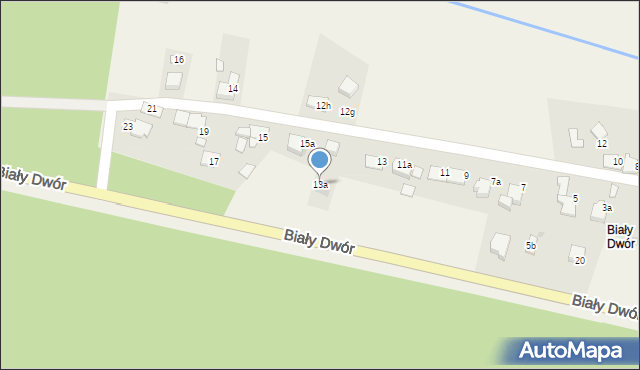 Rudy, Biały Dwór, 13a, mapa Rudy