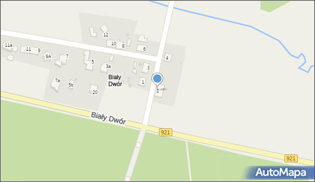 Rudy, Biały Dwór, 2, mapa Rudy