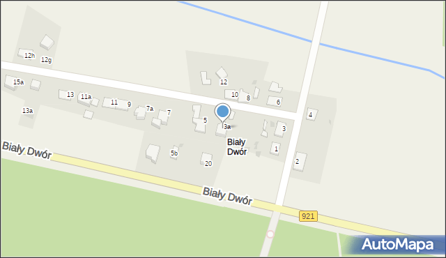 Rudy, Biały Dwór, 5a, mapa Rudy