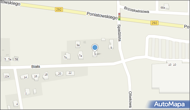 Ruszowice, Biała, 7, mapa Ruszowice