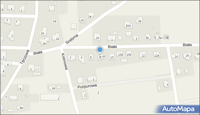 Ruszowice, Biała, 8, mapa Ruszowice