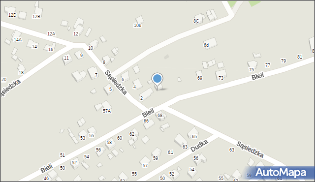 Rybnik, Bieli Teofila, 65, mapa Rybnika