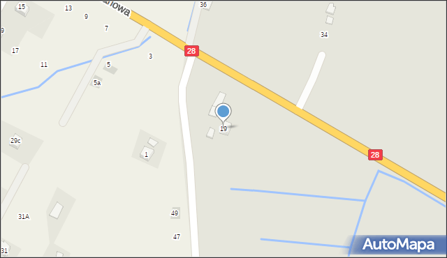 Rymanów, Bieleckiego, dr., 19, mapa Rymanów