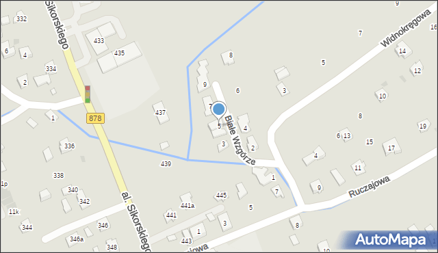 Rzeszów, Białe Wzgórze, 5, mapa Rzeszów