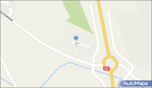 Sieniawka, Biedrzychowicka, 11, mapa Sieniawka